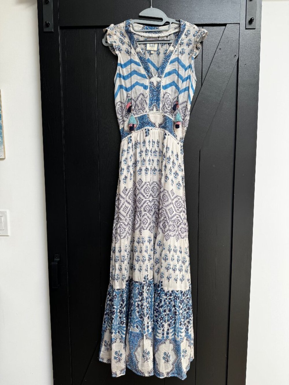 Bell by Alicia Bell Annabelle Maxi Dress -  Medium - Silk & Cotton - Like New - Picture 5 of 16